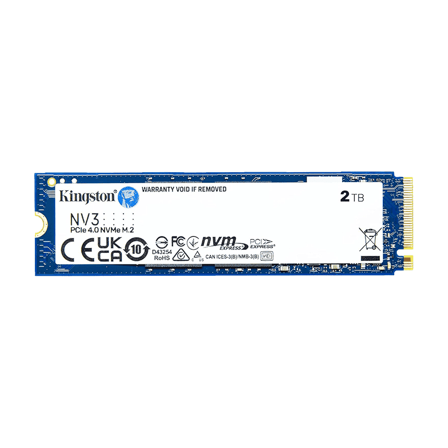 Kingston SSD SNV3S/2000G 2TB NV3 NVMe PCIe Gen 4.0  Up to 6,000MB/s read, 5,000MB/s write
