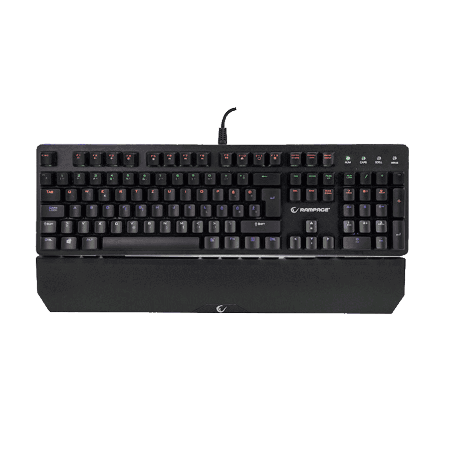 Tastatura gaming RAMPAGE KB-R91 Black USB Rainbow Backlight Water Proof BiH Layout Optical Switch, 32066