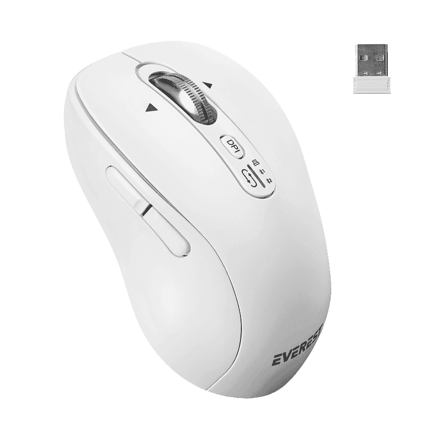 Miš Everest ETERNAL wireless white 2,4GHz