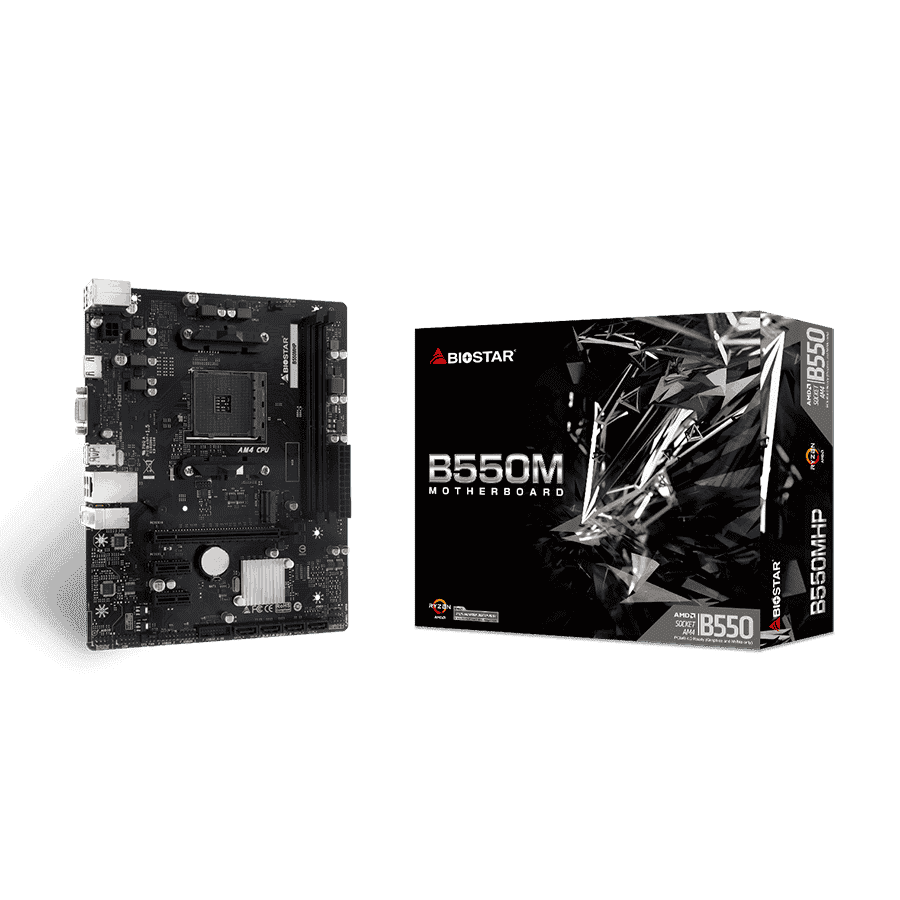 MB BIOSTAR B550MHP, mATX, Soc AM4,  DDR4, M.2, GbE LAN, HDMI, VGA