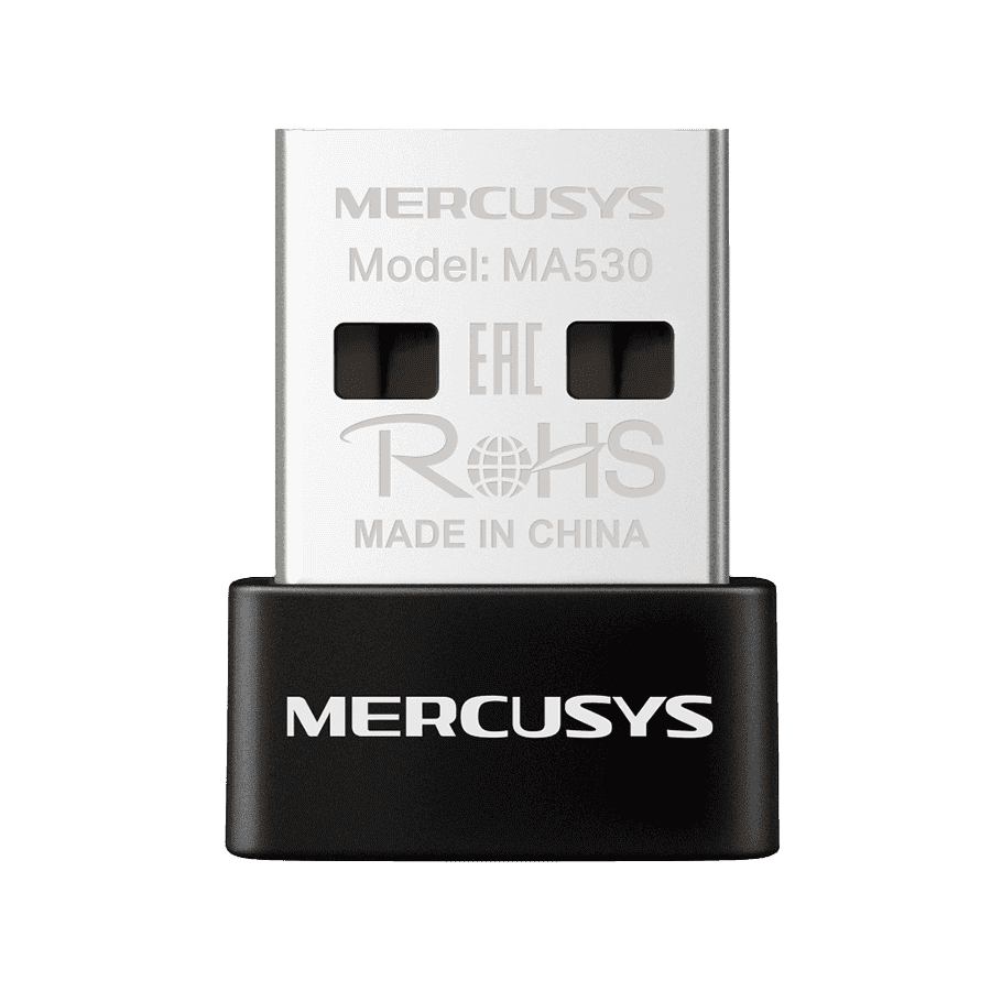USB Bluetooth dongle Mercusys MA530 Bluetooth 5.3 Nano USB Adapter, Bluetooth 5.3, Nano-Size, USB 2.0, Supported operating systems include Win 11/10/8