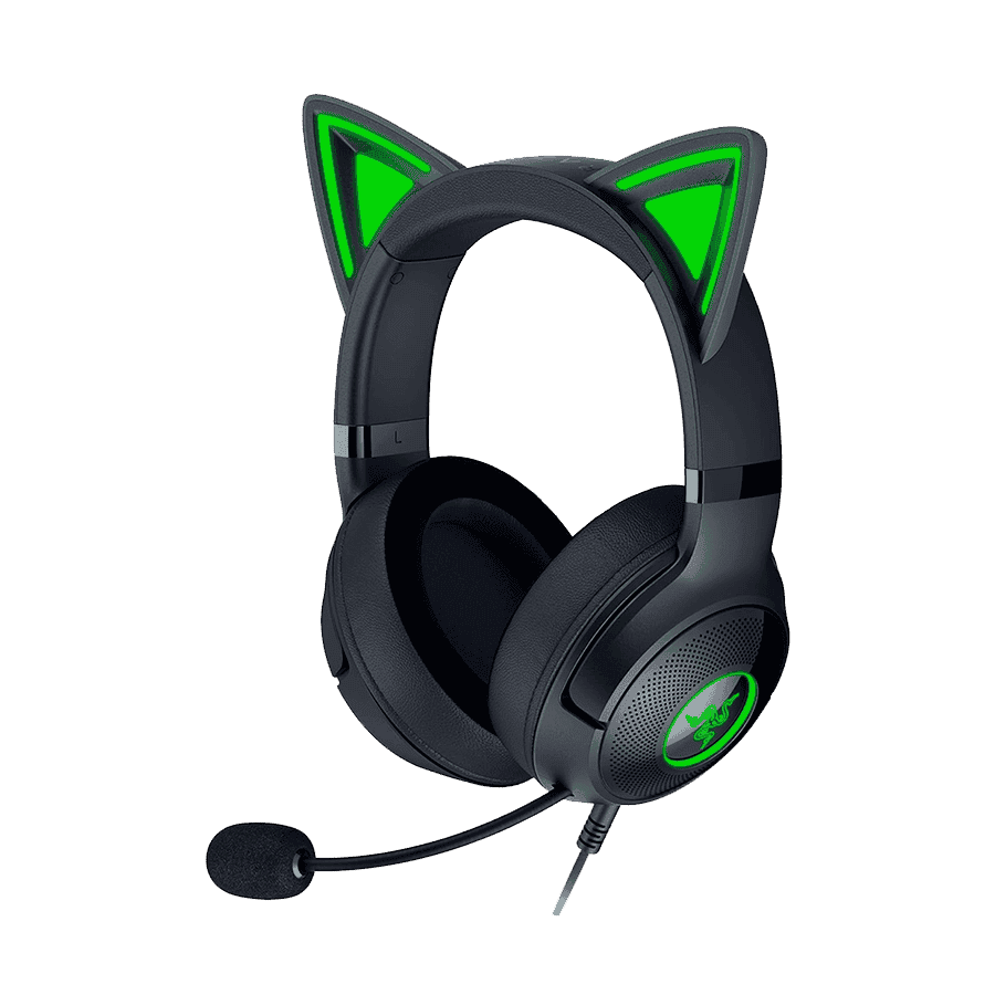 Slušalice Razer Kraken Kitty V2 - USB Headset with RGB Kitty Ears - Black - FRML Packaging RZ04-04730100-R3M1