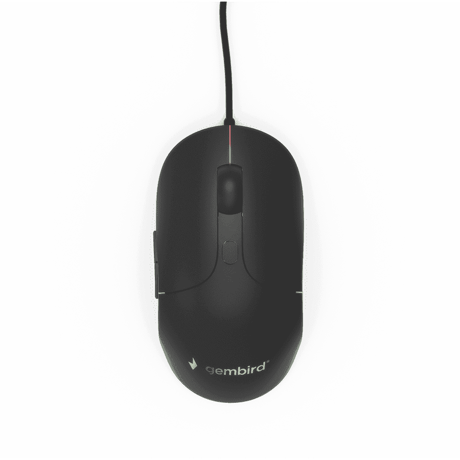 Miš GEMBIRD MUS-UL-02, USB, large size illuminated, black, 2400 dpi