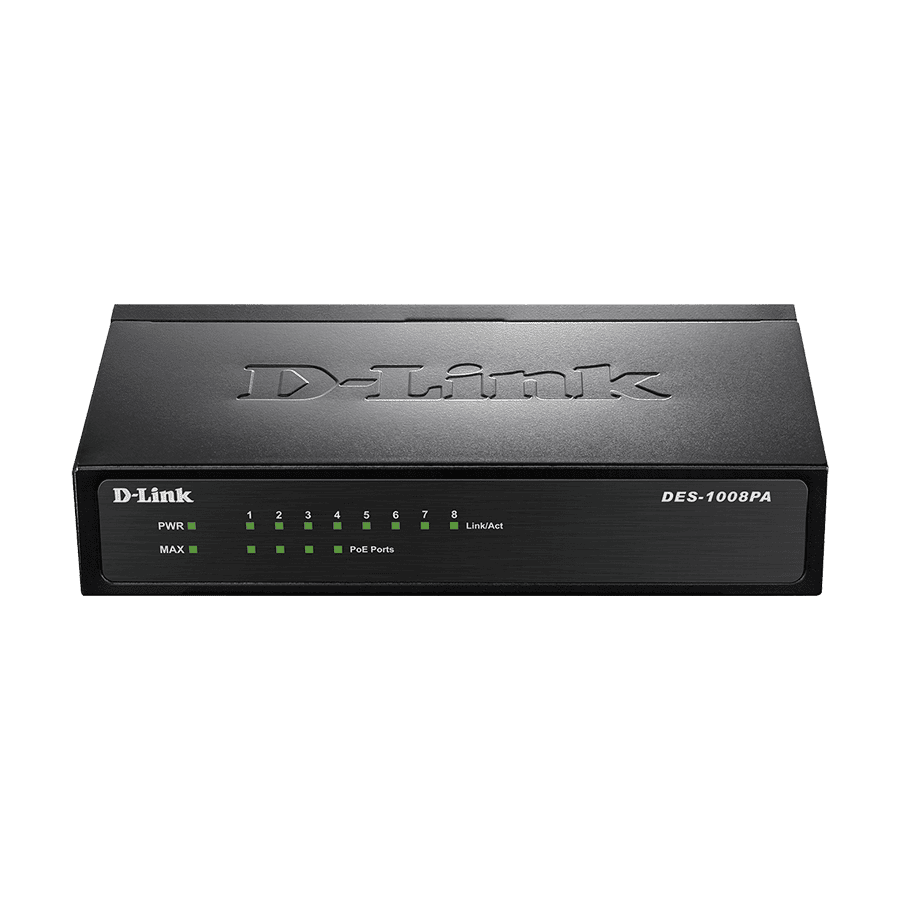 SWITCH 8 portni  D-LINK  POE, DES-1008PA