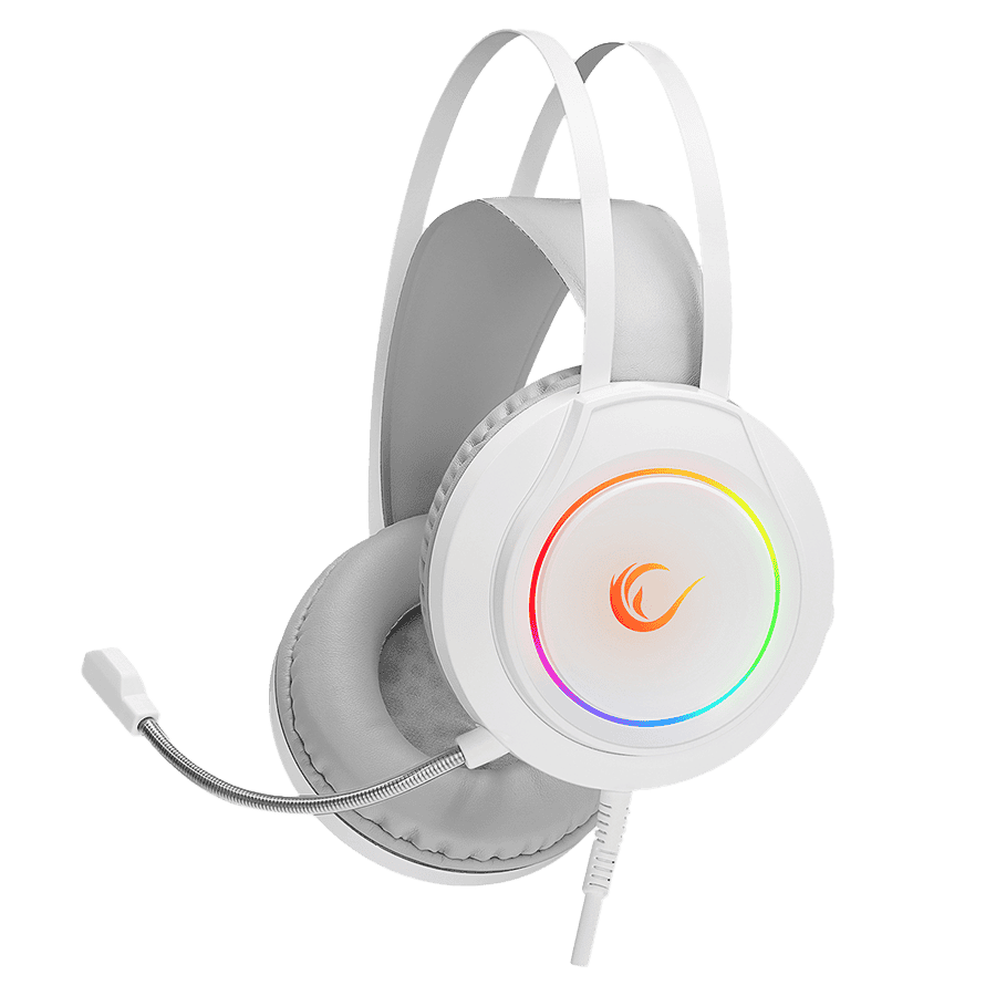 Slušalice sa mikrofonom gaming  RAMPAGE RM-K45 ORBIT-S White RGB Led 7.1 Gaming Headset with Microphone, 40794