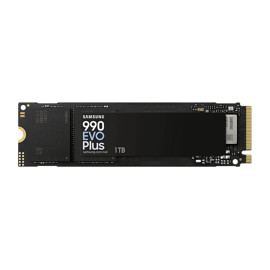 Samsung SSD 990 EVO PLUS 1TB NVMe MZ-V9S1T0BW Up to 7,150 / 6,300 MB/s sequential read/write speed