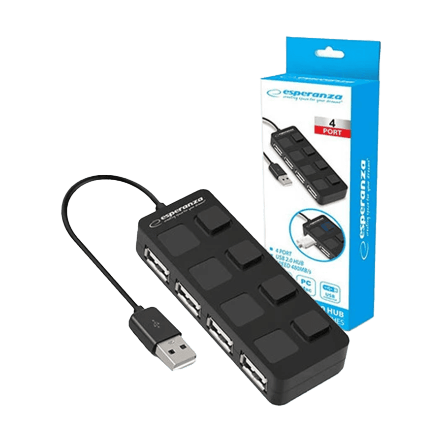 USB HUB ESPERANZA, 4 PORT USB 2.0 EA161