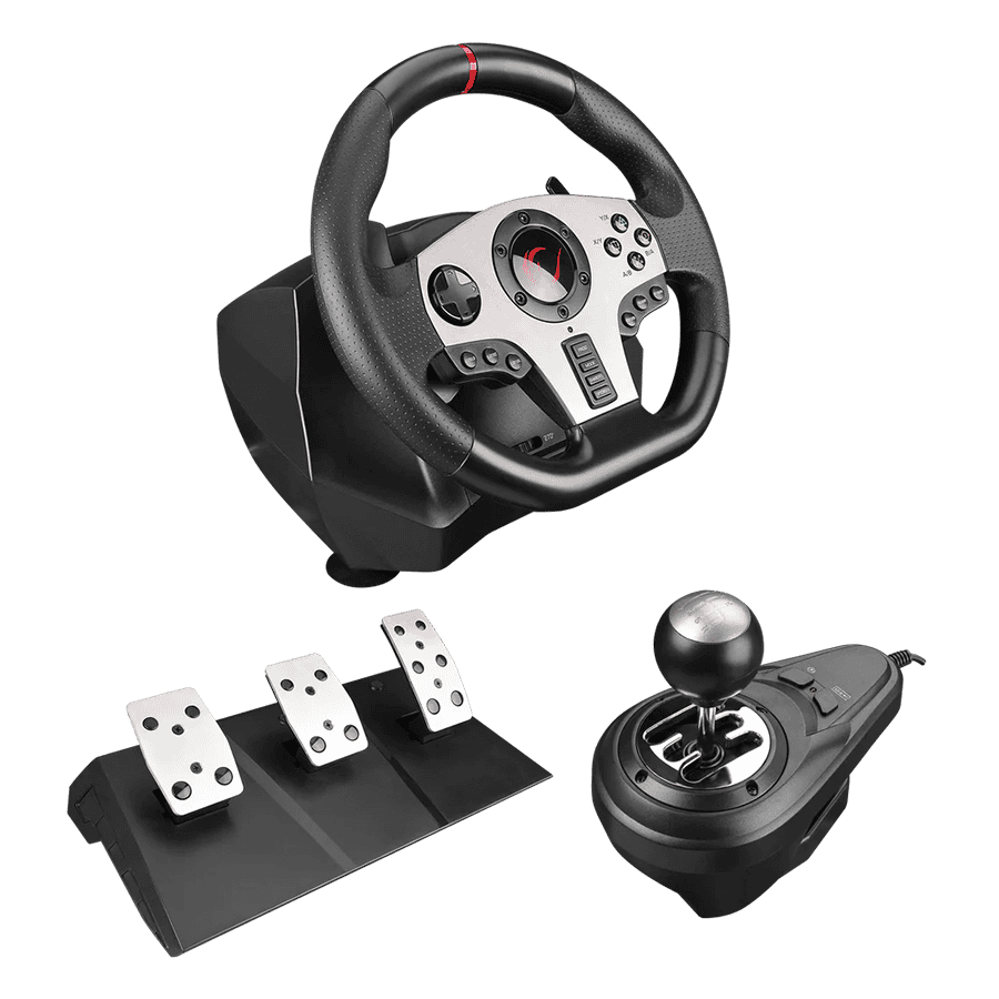 Volan pedale i shifter gaming RAMPAGE V902 PS3/PS4/PC/XBOXONE/XBOX360/SWITCH Steering Wheel