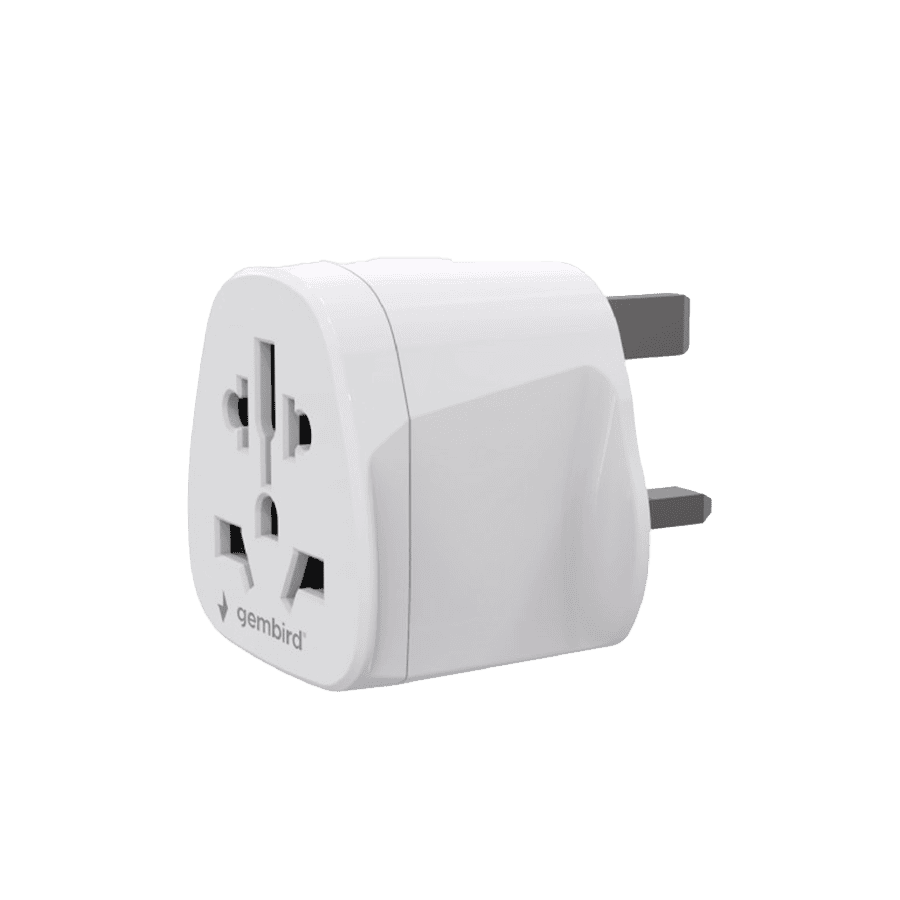 GEMBIRD univerzalni AC strujni adapter world to UK power adapter plug, 10 A, A-AC-UKMINTF
