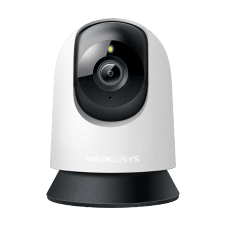 Mercusys MC200 Pan/Tilt Home Security Wi-Fi Camera, 1080P, 2.4 GHz, Horizontal 360, Pan/Tilt, Smart Detection and Notifications (motion, person, baby 