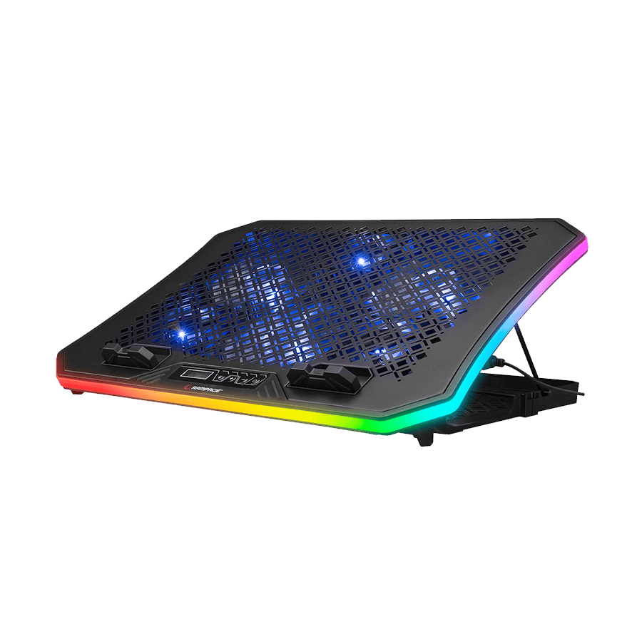 Postolje za notebook gaming Rampage AD-RC34 METAFOR Black 6 Fan RGB Illuminated 10