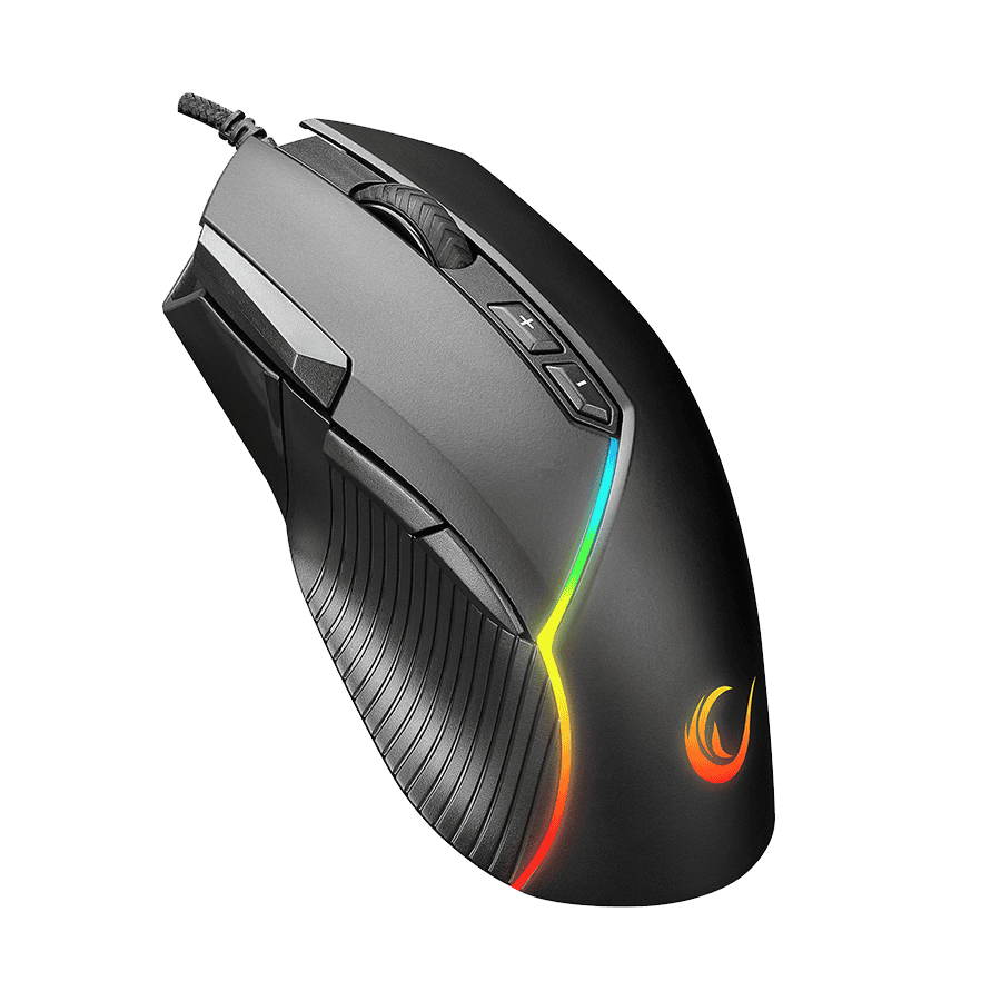 Miš gaming RAMPAGE SMX-G39 COMFORT Usb 8D+ Extra Shot Button 7200dpi RGB Led  Programable, 35496