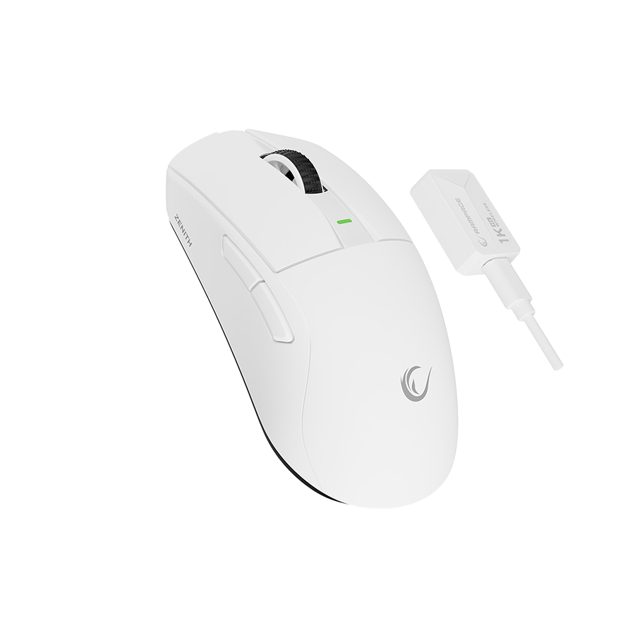 Miš gaming RAMPAGE  Zenith Bt Wired 2.4g White Wireless Paw3395 Nordic 52833 MCU, 41652