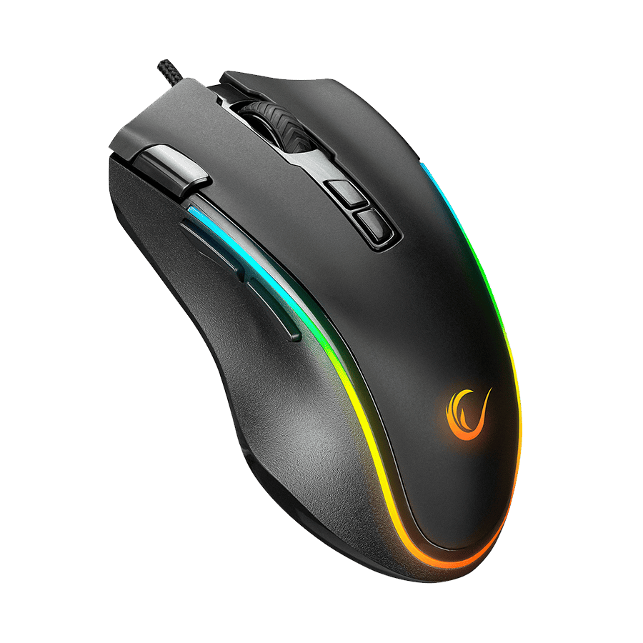 Miš gaming RAMPAGE SMX-G72 GREEDY 8 KEYS, Double Click Real RGB Backlit,Macro Programable, 33362