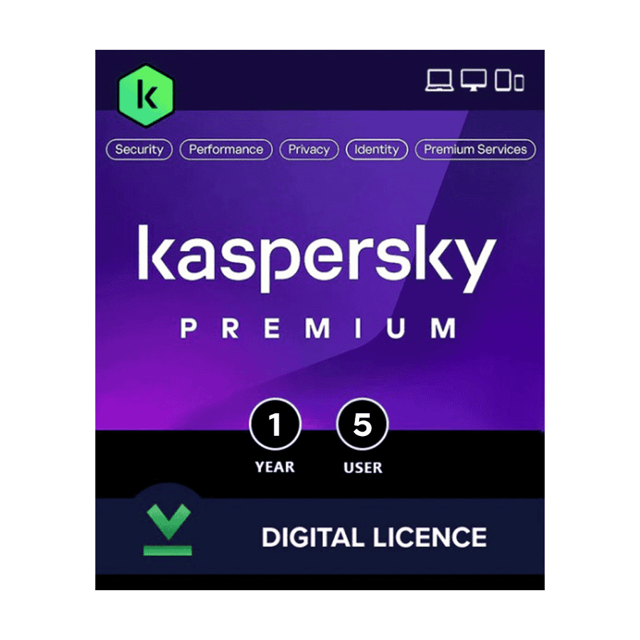 Kaspersky Premium + Customer Support 5 Device 1 Year