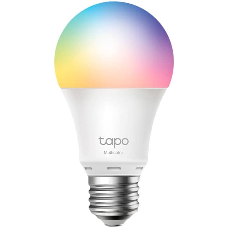 TP-Link Tapo L530E Smart Wi-Fi Light Bulb, Multicolor, 2.4 GHz, IEEE 802.11b/g/n, E27 Base, 220–240 V, 50/60 Hz, 2,500 K – 6,500 K, Multicolor, No Hub Required, Voice Control (works with Amazon Alexa and Google Assistant), Remote Control