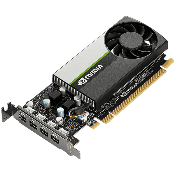 PNY NVIDIA T1000 4GB LowProfile OEM Version, PCI-Express 3.0 x16, LP, 4 GB GDDR6 128-bit, 4x Mini DP 1.4, 1x LP bracket