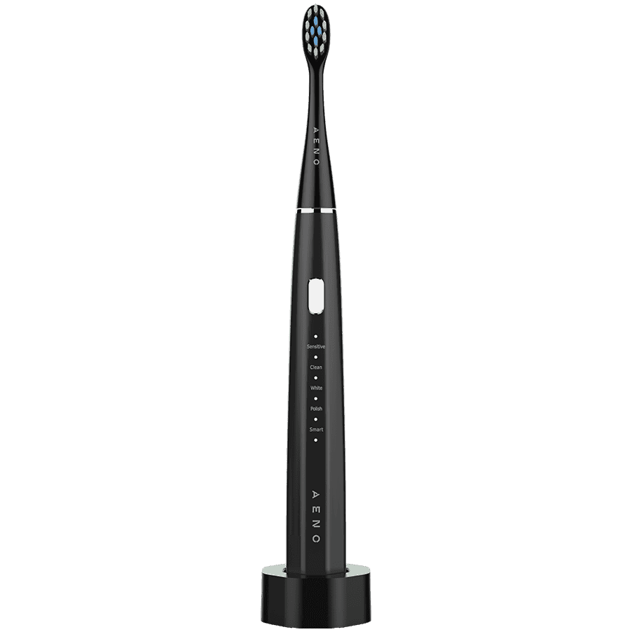 AENO SMART Sonic Electric toothbrush, DB2S: Black, 4modes +8 smart, wireless charging, 46000rpm, 90 days without charging, IPX7