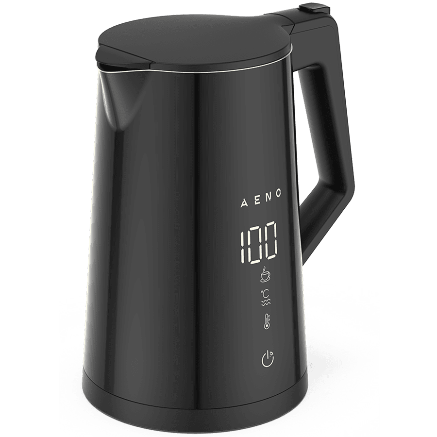 AENO Electric Kettle EK7S Smart: 1850-2200W, 1.7L, Strix, Double-walls, Temperature Control, Keep warm Function, Control via Wi-Fi, LED-display, Non-heating body, Auto Power Off, Dry tank Protection