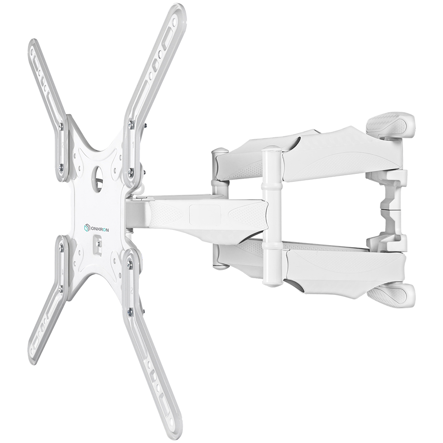 ONKRON Monitor desk mount for 37” – 70 Inch LCD LED OLED Screens, White