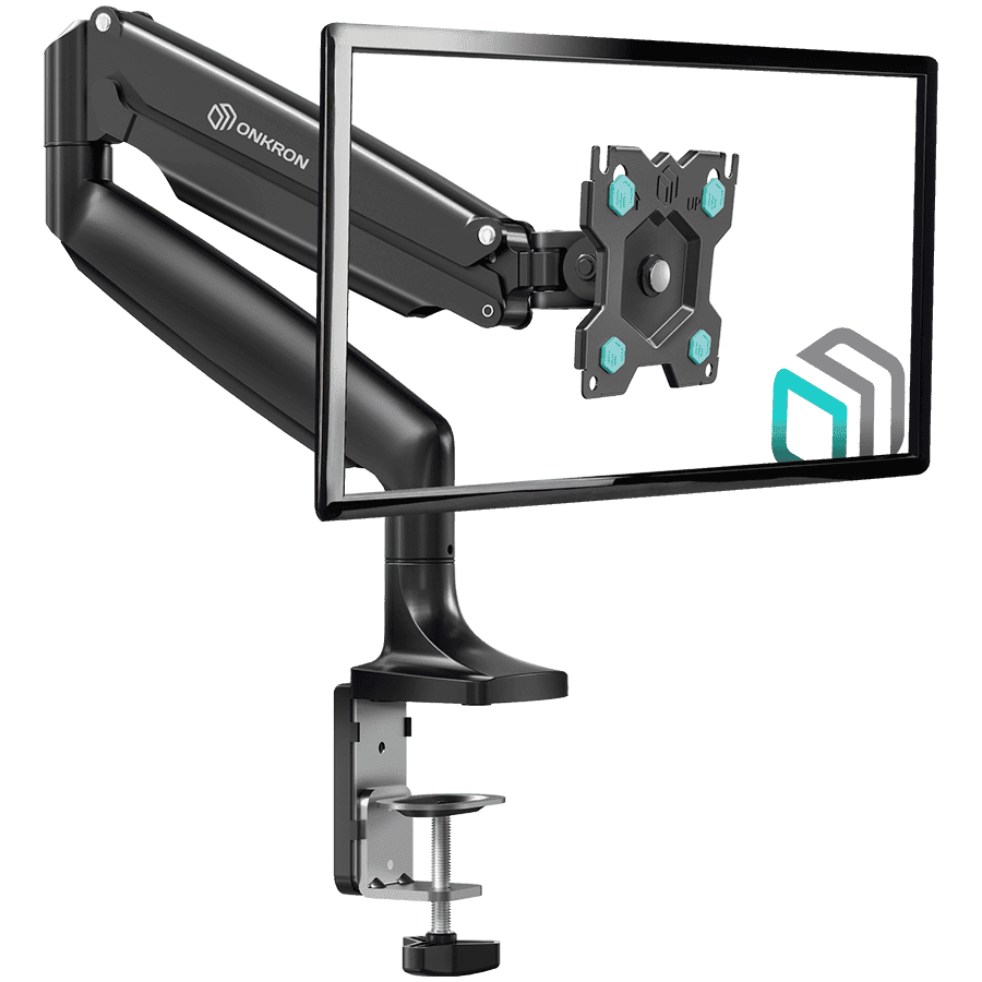 ONKRON Monitor Desk Mount for 13 to 32-Inch LED LCD Flat Monitors up to 9 kg, Black