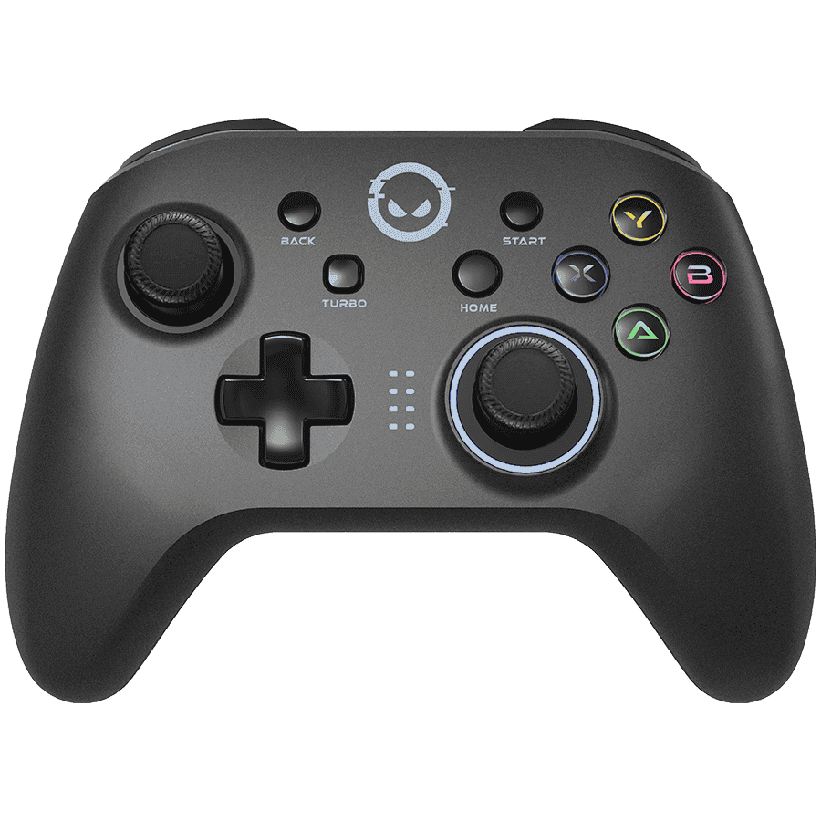 LORGAR TRIX-510, Gaming controller, Black, BT5.0 Controller with built-in 600mah battery, 1M Type-C charging cable ,6 axis motion sensor support nintendo switch ,android,PC, IOS13, PS3, normal size dongle,black