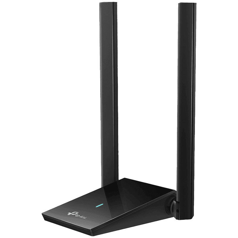 TP-Link Archer TX20U Plus AX1800 High Gain Dual Band Wi-Fi 6 USB Adapter, 1201 Mbps at 5 GHz + 574 Mbps at 2.4 GHz, 2× High Gain External Antennas ( Adjustable, Multi-Directional ), USB 3.0, Extension Cable, MU-MIMO, OFDMA, WPA3, Beamforming