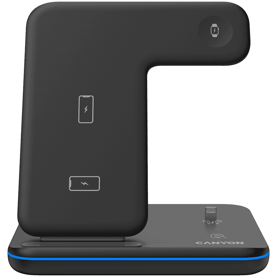 CANYON wireless charger WS-302 15W 3in1 Black