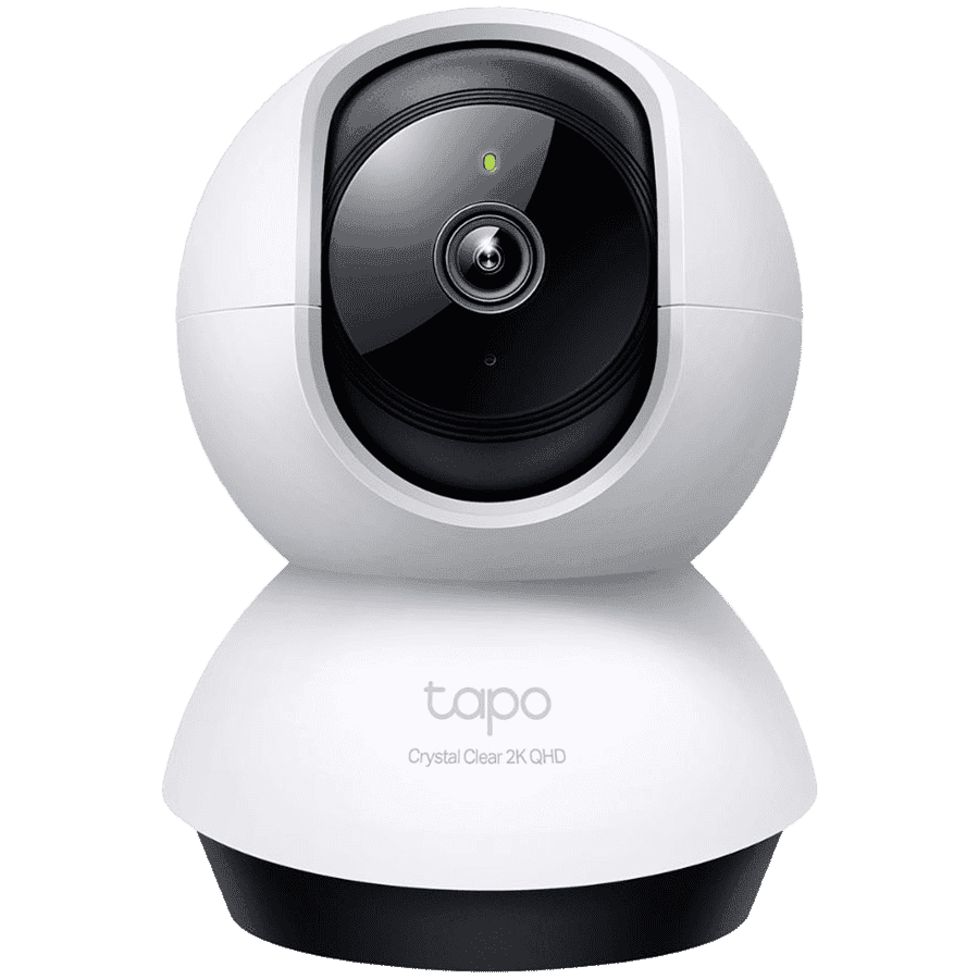 TP-Link Tapo C220 Pan/Tilt AI Home Security Wi-Fi Camera, 2K QHD (2560x1440), 2.4 GHz, Horizontal 360º, Pan/Tilt, Smart AI Detection and Notifications (motion, people, pets, cars, abnormal sound),Motion Tracking,Sound and Light Alarm,Remote Control