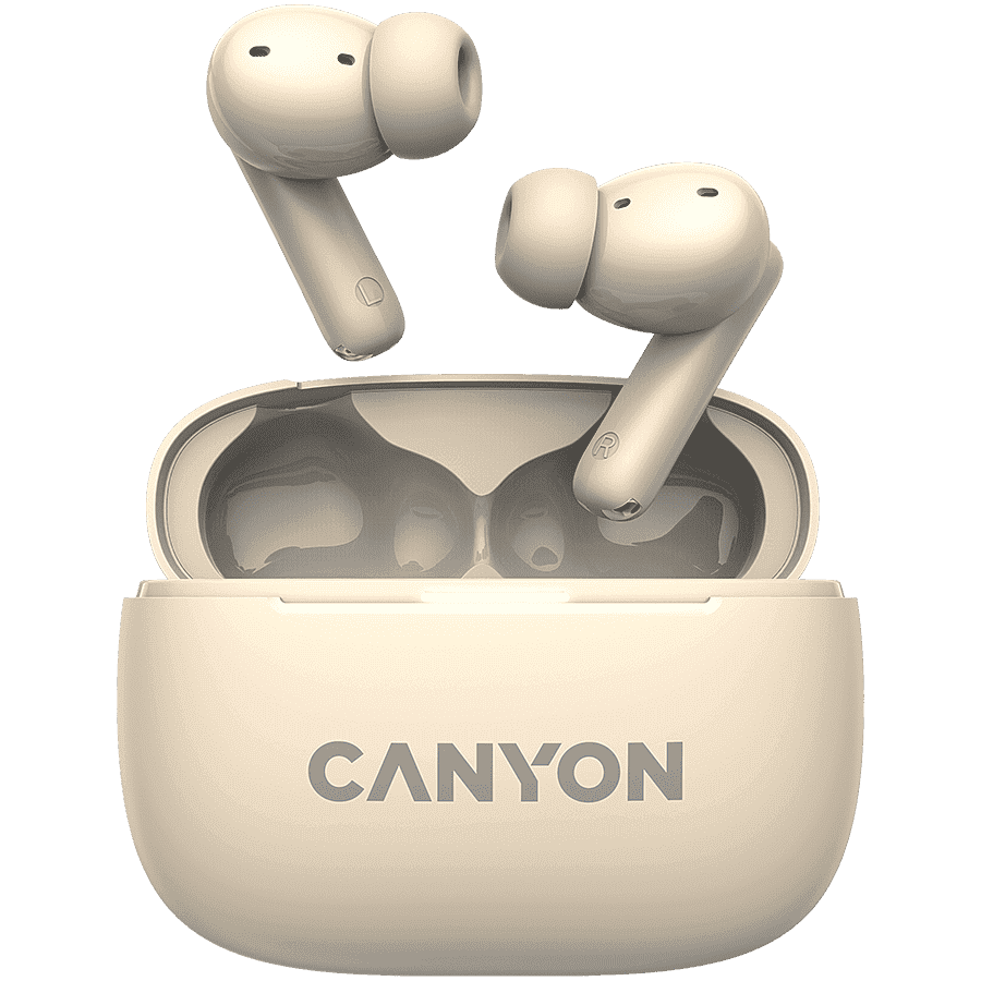 CANYON headset OnGo TWS-10 ANC+ENC Beige