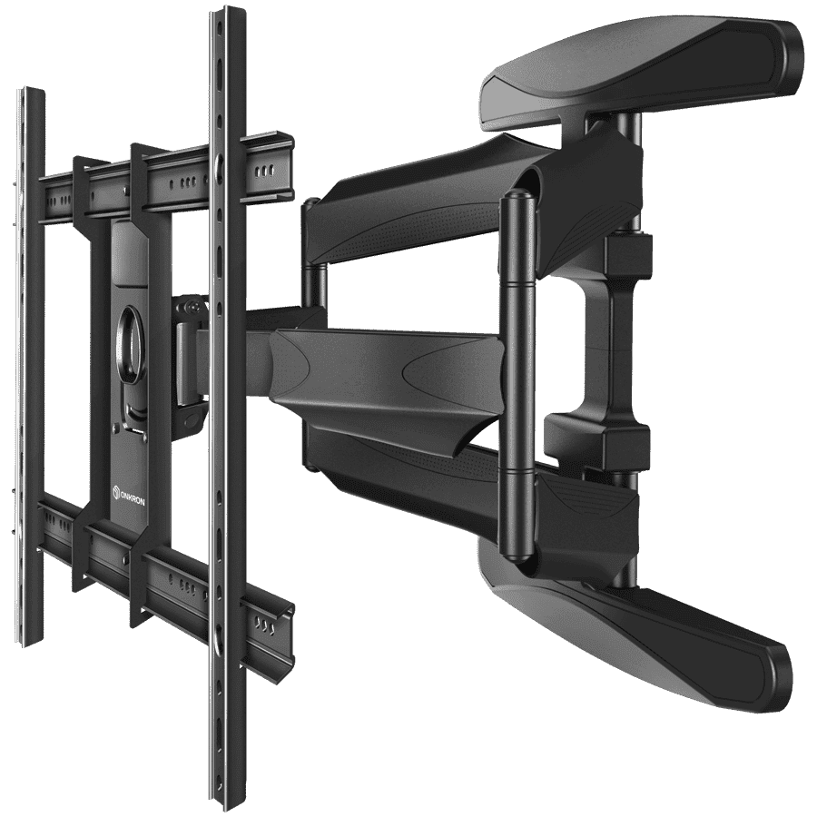 ONKRON Full Motion TV Wall Mount for 40 to 75-inch Flat Panel TVs Digital Panels 45,5 kg, Black