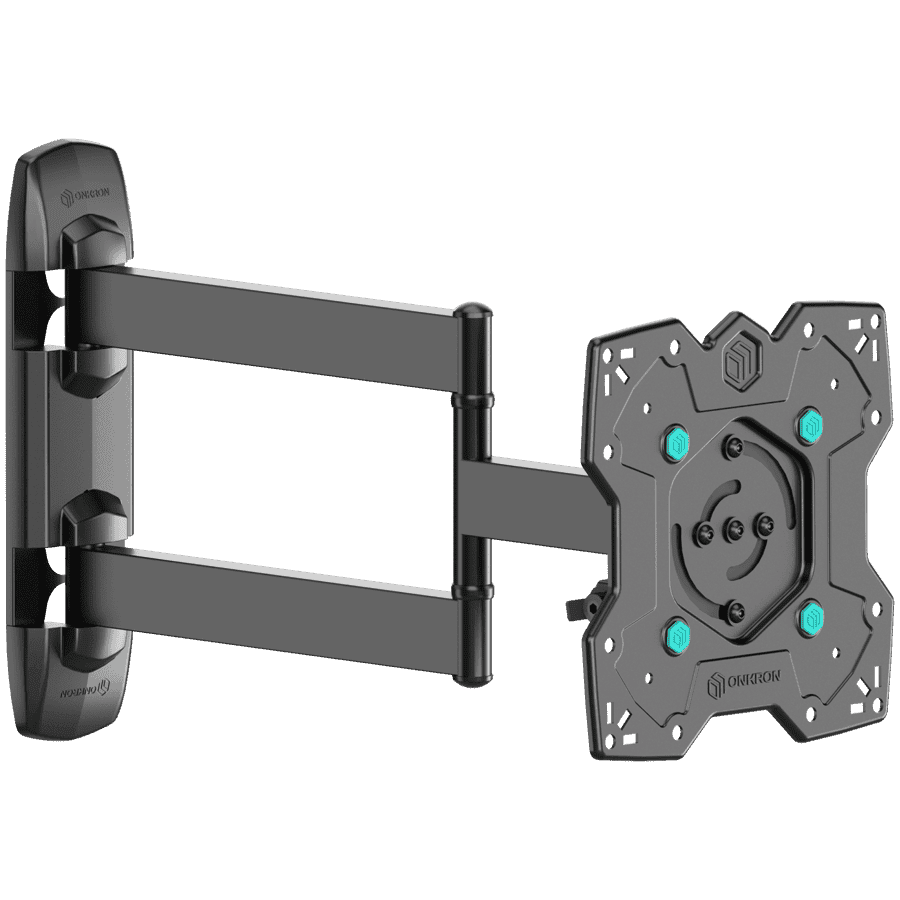 ONKRON Full Motion TV Wall Mount for 17– 43 Inch LCD LED Flat Screens up to 35 kgs, Black