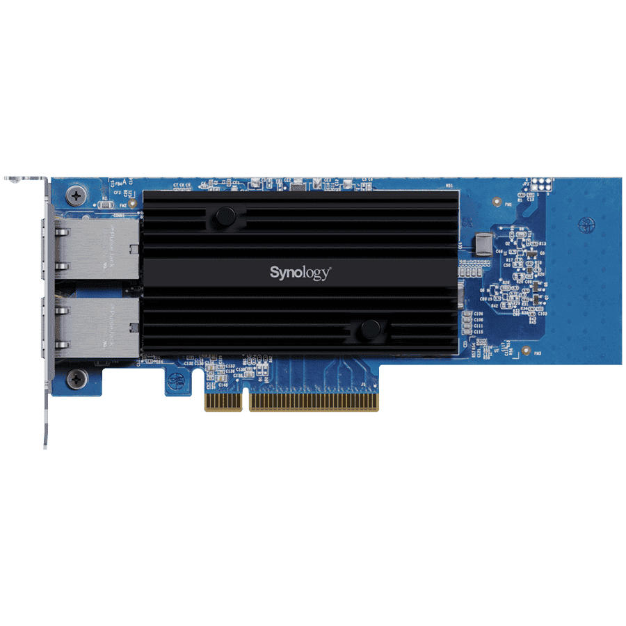Dual-port 10GbE 10GBASE-T add-in card for Synology systems