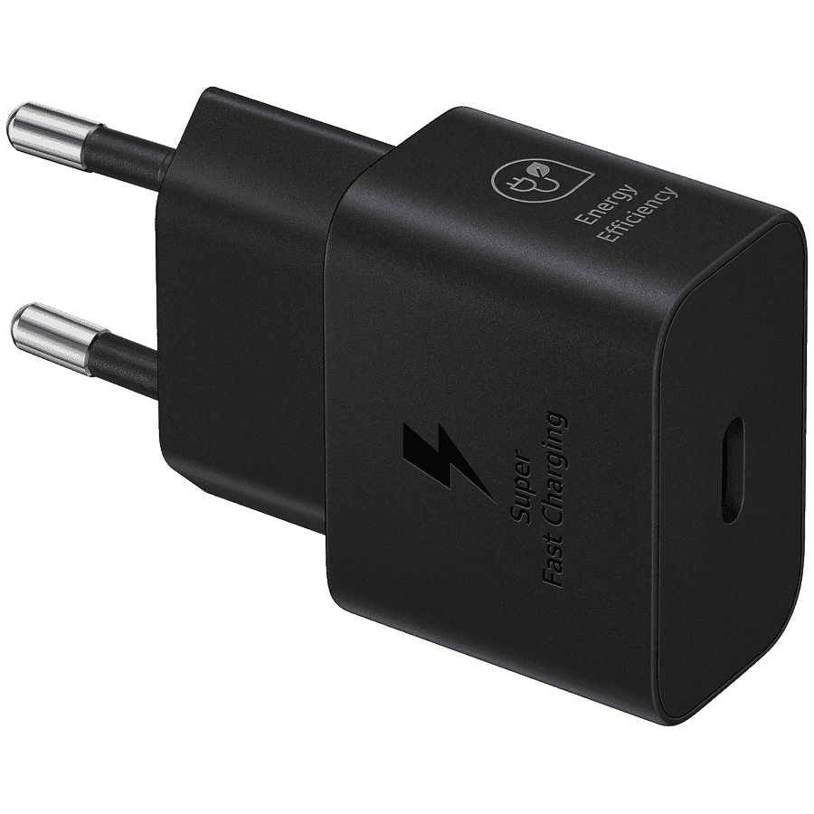 Samsung 25W Fast Charging USB-C Power Adapter Black (cable not included)
