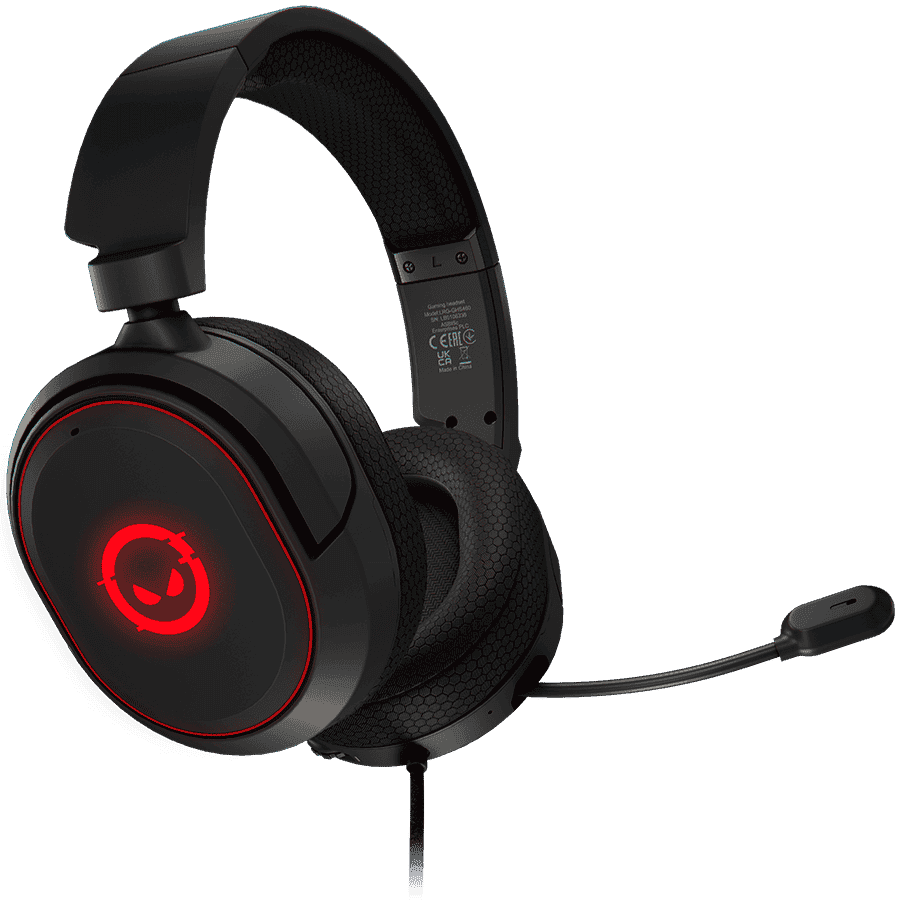 LORGAR Kaya 460, USB Gaming headset with microphone, CM108B, RGB backlight, Plug&Play, USB-A connection cable 2m, fabric ear pads, size: 192*184.7*88mm, 0.329kg, black