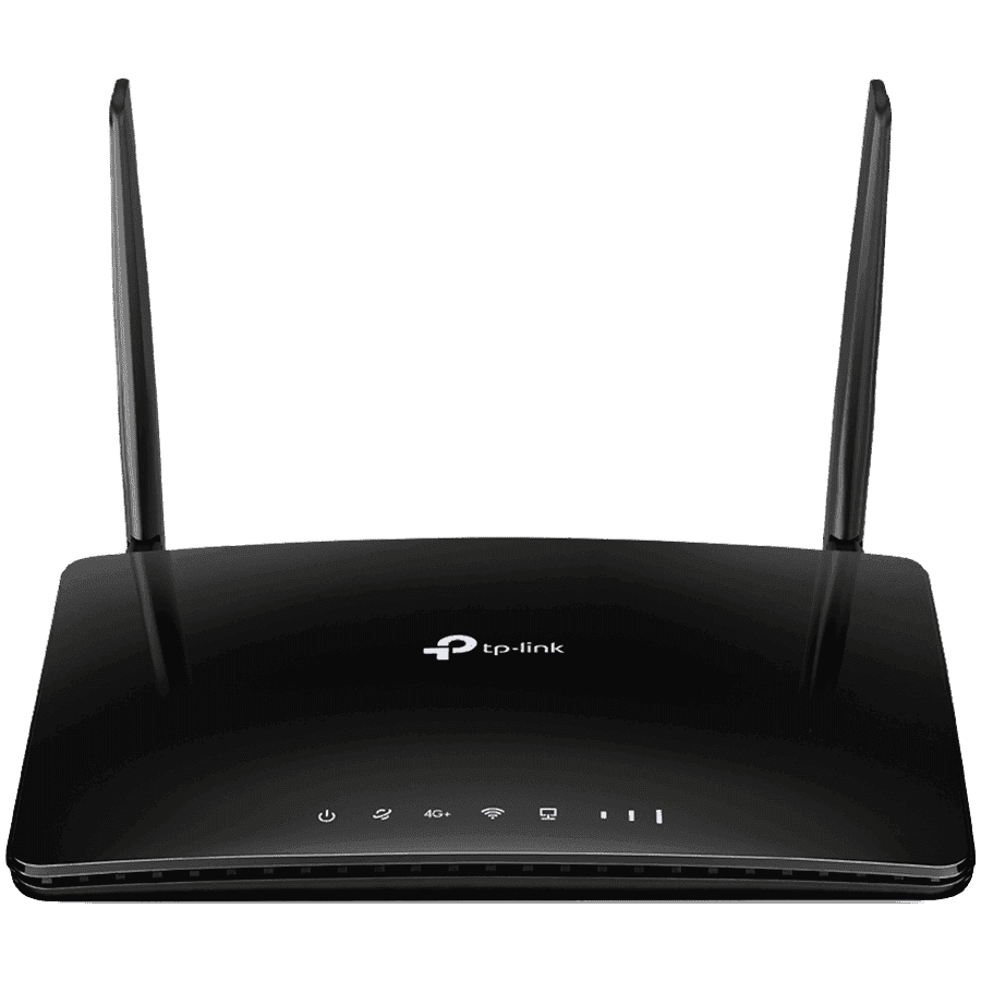 TP-Link Archer MR500 AC1200 4G LTE Advanced Cat6 Gigabit Router, Build-In 300Mbps 4G+ LTE Advanced Modem, 867 Mbps at 5 GHz + 300 Mbps at 2.4 GHz, 4G+ Cat6 300/50 Mbps, 2× Antennas, 3× G LAN Ports, 1× G WAN/LAN Port, LTE-FDD/LTE-TDD/DC-HSPA+/HSPA+