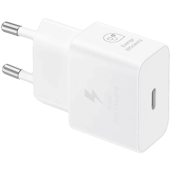 Samsung 25W Fast Charging USB-C Power Adapter White (cable included)