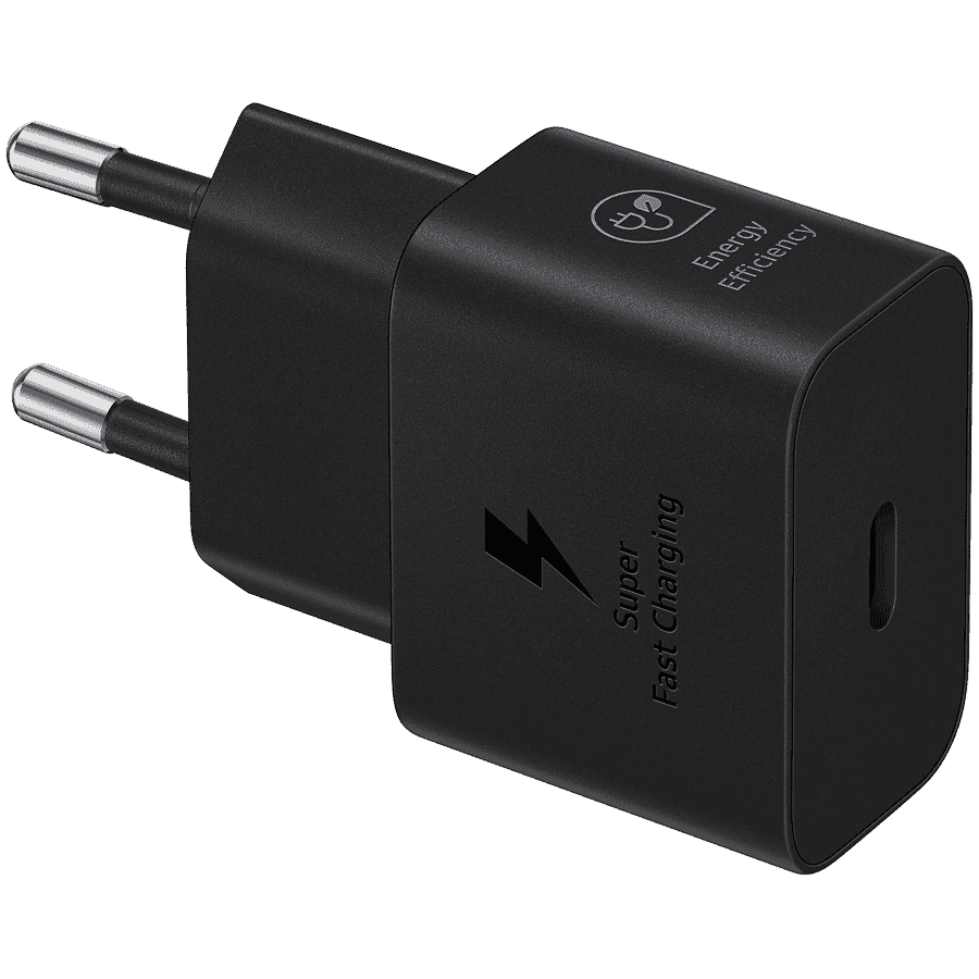 Samsung 25W Fast Charging USB-C Power Adapter Black (cable included)