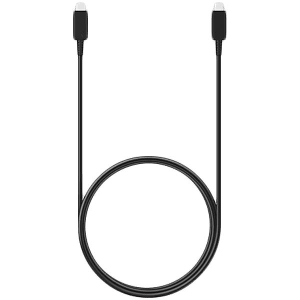 Samsung original data cable USB Type-C to USB Type-C (1.8m, 5A), super fast charging up to 45W, Black
