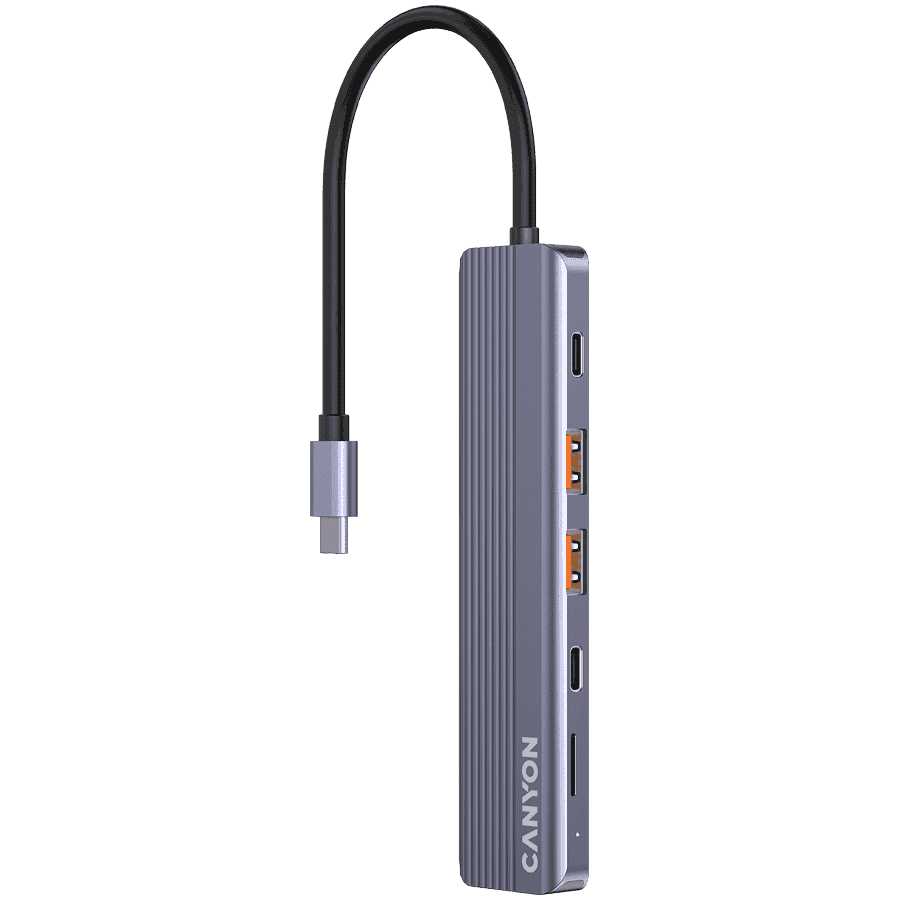 CANYON hub DS-17 6in1 4k USB-C Grey