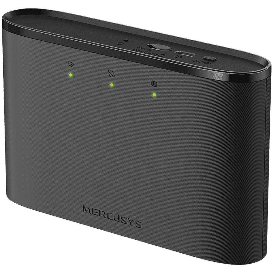 Mercusys MT110 4G LTE Mobile Wi-Fi, 2200 mAh battery, 4G LTE Speeds up to 150 Mbps, 150 Mbps WiFi 2.4 GHz, SIM Card Plug and Play, MERCUSYS App, Connect up to 10 Devices