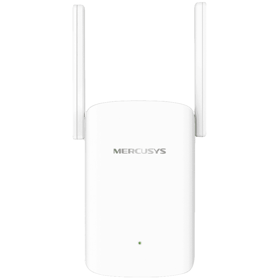 Mercusys ME60X AX1500 Wi-Fi Range Extender, 300 Mbps at 2.4 GHz + 1201 Mbps at 5 GHz, 2×Fixed External Antennas, 1×G Port,Wall Plugged,1024 QAM,OFDMA,MERCUSYS APP,WPS/Reset Button,Range Extender/AP mode,Adaptive Path Selection,Beamforming,MU-MIMO