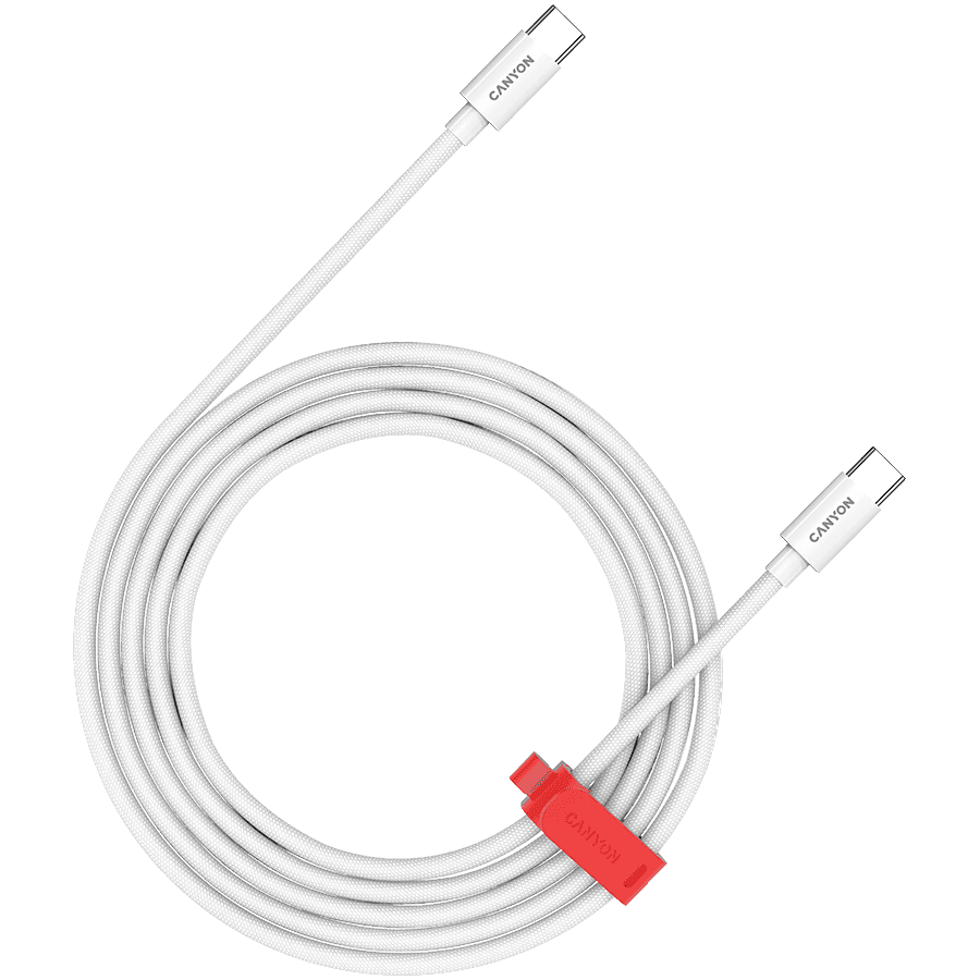 CANYON cable CC60AB C-C 60W Braided 1.2m White