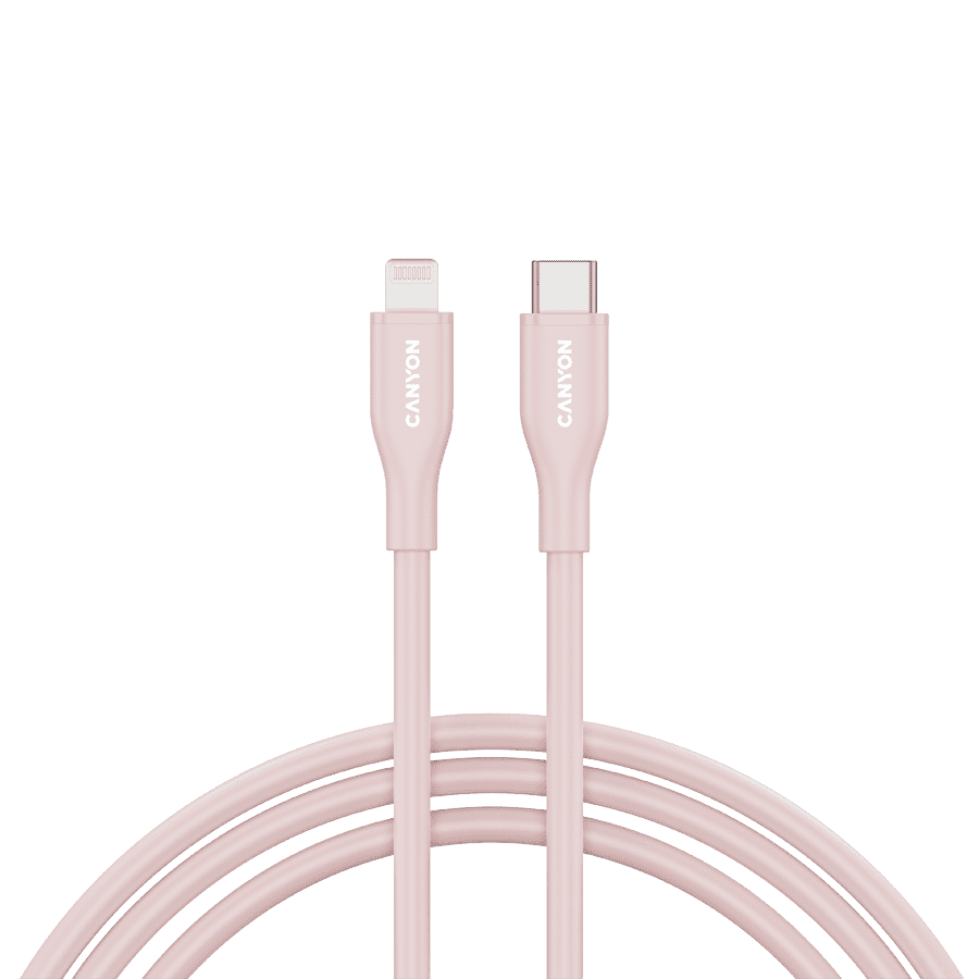CANYON cable CLNM60 C-L 60W MFI 1m Silicon Pink
