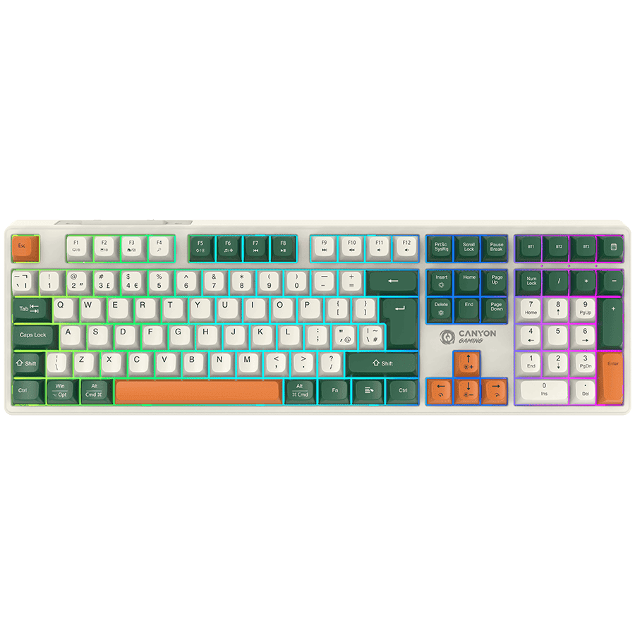 CANYON keyboard Shadder GKW-11 Mech RGB UK/US Wireless White