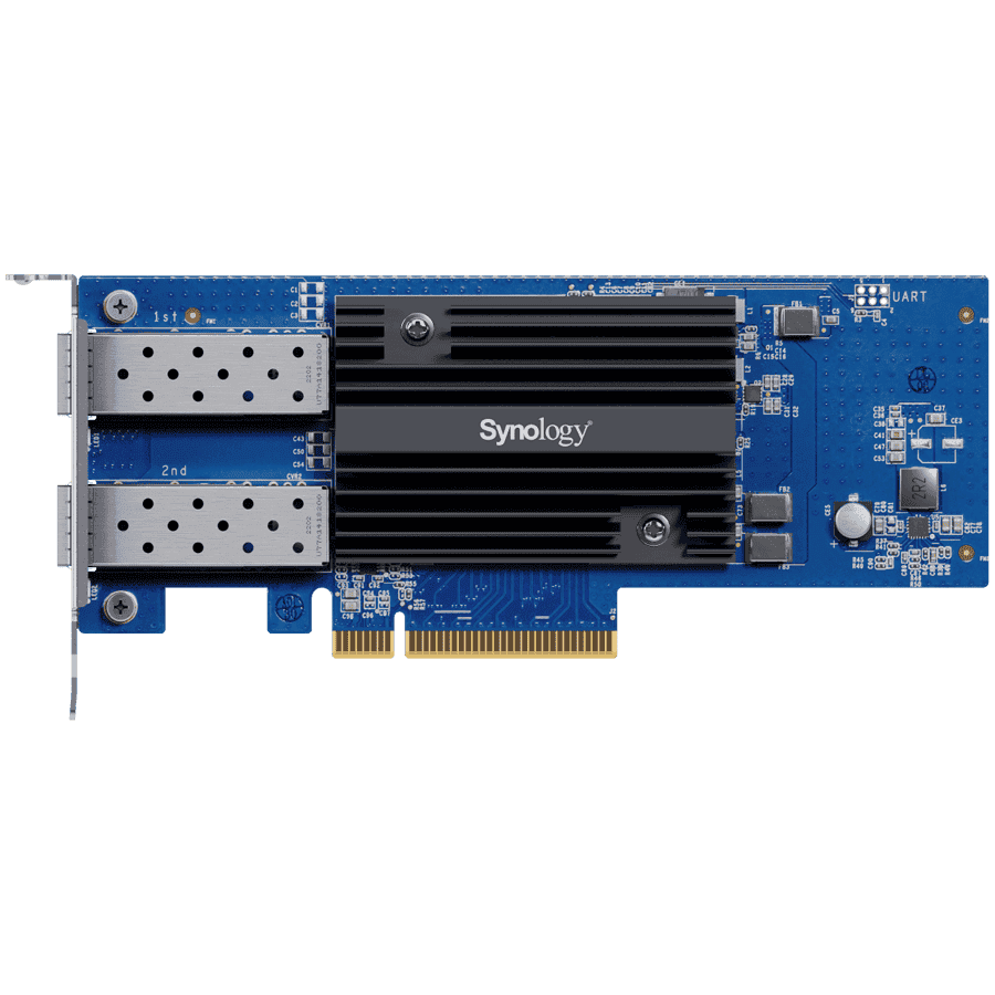 E10G30-F2Dual-port 10GbE SFP+ add-in card for Synology systems