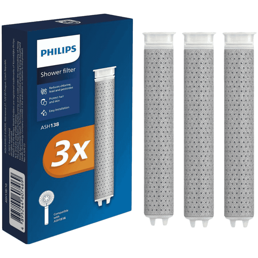 PHILIPS shower filter cartridge ASH138/10, ACF, 3 pcs