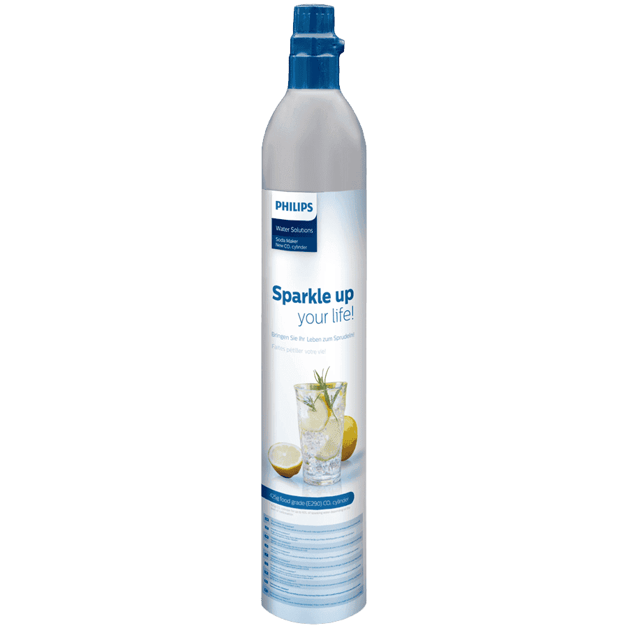 PHILIPS CO2 cylinder ADD913/10, food-grade, up to 60 L sparkling water