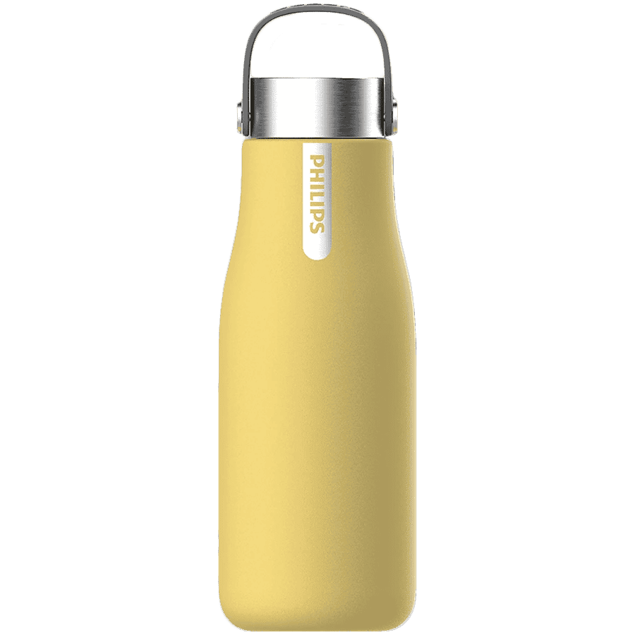 PHILIPS GoZero smart bottle AWP2788YL/10, UV-C LED, 590 ml, insulated stainless steel, yellow