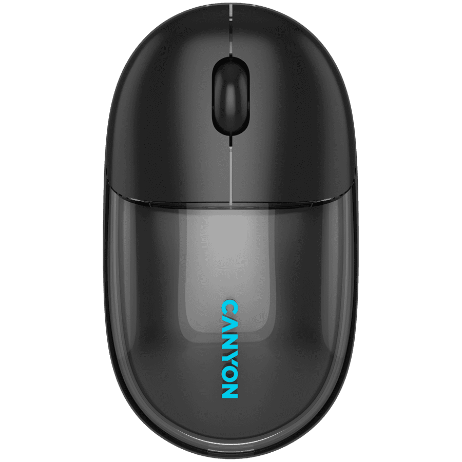 CANYON mouse OnClick 24 BT/ Wireless Transparent/Black